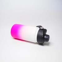 Bouteille isotherme portable en acier inoxydable violet moderne avec logo personnalisé, couvercle anti-fuite et poignée, sans BPA, 350 ml (12 oz), double paroi sous vide pour le voyage