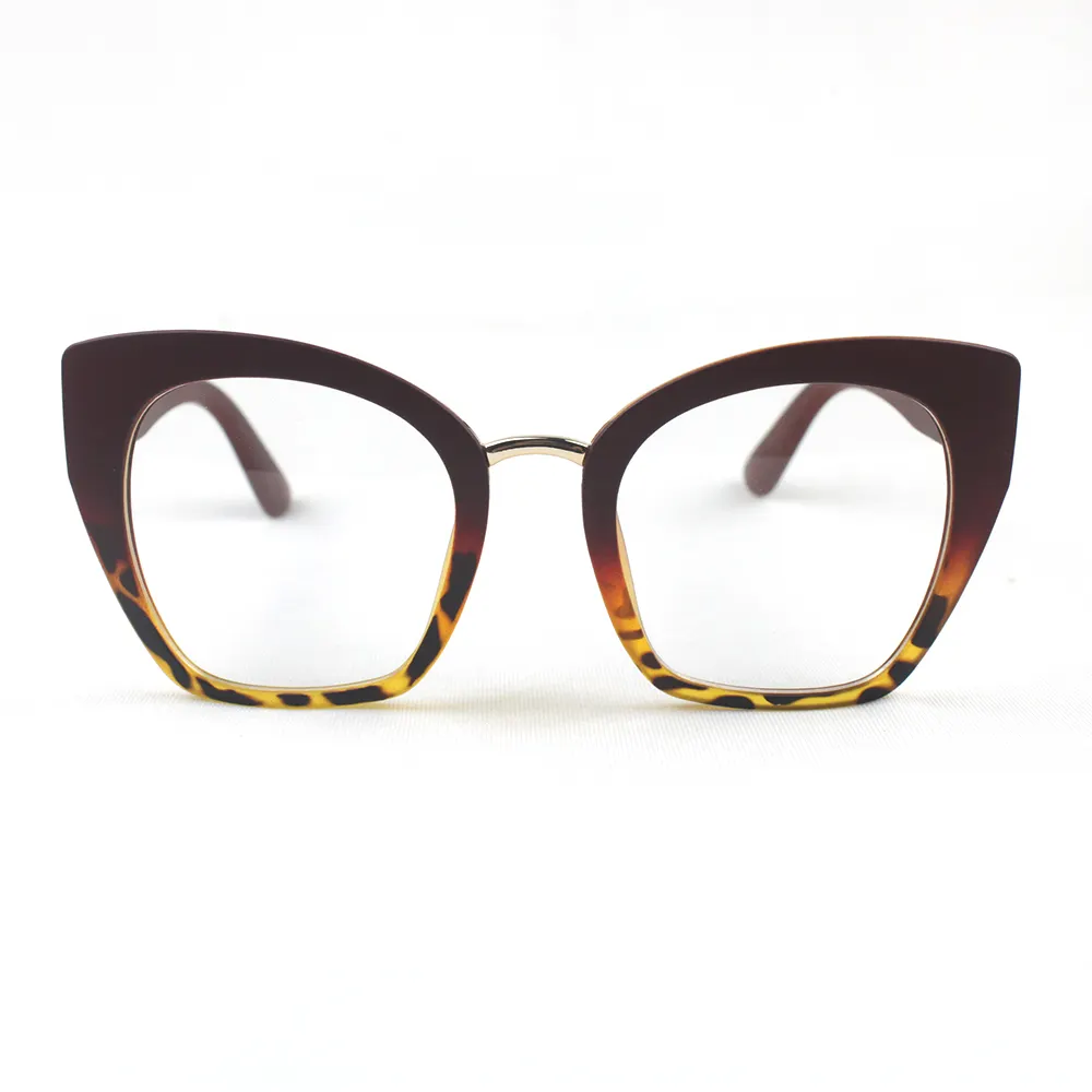新しい卸売豊富な色TR90光学フレーム女性男性用ホットセールファッション特大プラスチック眼鏡