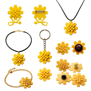 ราคาขายส่ง คูเวต อัล-อาร์ฟาจ สร้อยคอ กำไลข้อมือ เข็มกลัดดอกไม้พีวีซี เครื่องประดับดอกไม้ประจำชาติสำหรับของขวัญสุดหรูของชาวคูเวต - Product Image 2