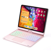 Ultra İnce Tablet Klavye Kılıfı, Dahili Standlı, 7-13 İnç Evrensel Katlanabilir Kapak, BT Kablosuz Ofis İş Kullanımı