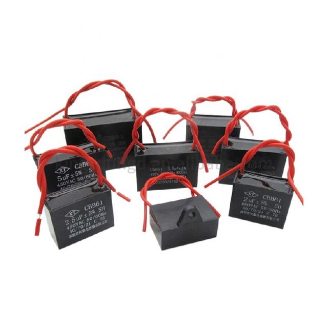 CBB61 startup capacitor Motor fan air conditioning 1.2/1.5/1.8/2/2.5/3/4/5/6UF450V