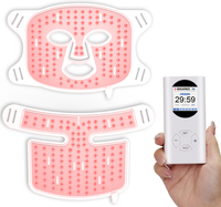 Masque de luminothérapie LED rouge, NIR, bleu 630nm 830nm pour le visage et le cou, ODM OEM