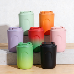 แก้วกาแฟสแตนเลส 316 ขนาด 380 มล. แบบไล่สี พร้อมฝาปิด เก็บความร้อน พกพาสะดวก ดีไซน์ทันสมัย ป้องกันการรั่วซึม เหมาะสำหรับทำงานและเดินทาง - Product Image 2