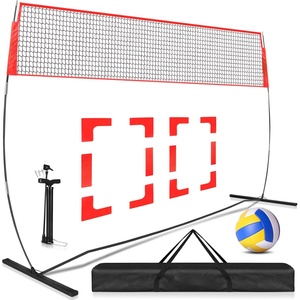 Attrezzatura pratica indipendente della rete di allenamento di pallavolo regolabile all'aperto portatile per i giocatori di pallavolo - Product Image 1