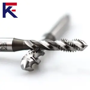 KF keran ulir seruling Spiral alat keran sekrup baja Tungsten baja kecepatan tinggi