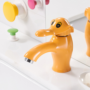 Nuevo estilo Color naranja bloqueo infantil <span class=keywords><strong>cuenca</strong></span> grifo de agua para el baño público niños <span class=keywords><strong>parque</strong></span> de baño - Product Image 1