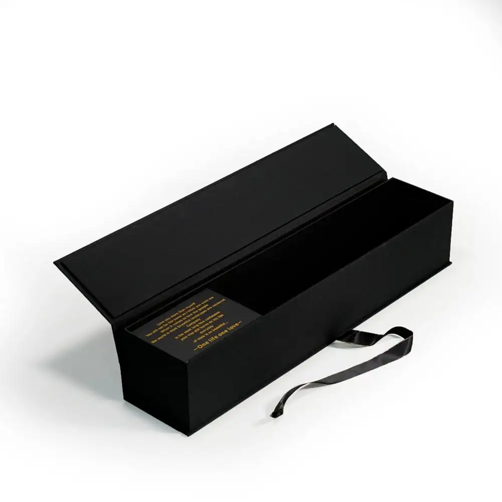 उच्च अंत काले फूल लंबे समय से स्टेम गुलाब के लिए पैकेजिंग बॉक्स कस्टम लोगो लंबी आयत फूल बॉक्स