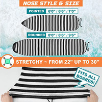 Échantillon Gratuit - Sac de Voyage pour Planche de Surf Courte 6'0 en Nylon Rembourré Résistant à l'Eau avec Poignée et Bandoulière Double - Haute Qualité et Durable
