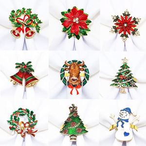 Anneaux de serviette de Noël tendance pour la table de Noël - Porte-anneaux de serviette pour la décoration de table de Noël, Thanksgiving et des fêtes - Product Image 6