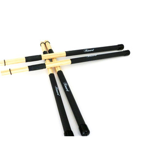 De alta calidad de color de bambú palillos con logotipo personalizado tambor cepillo palos timbales mazos - Product Image 1