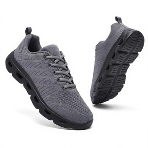 Chaussures de marche légères en tricot, respirantes, à lacets, baskets décontractées à bout rond, confortables pour hommes et femmes - Product Image 4