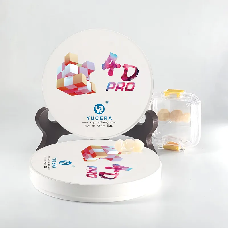 Meilleur prix YUCERA 4D pro blocs de zircone multicouche blocs de céramique dentaire en zircone pour laboratoires dentaires et cliniques