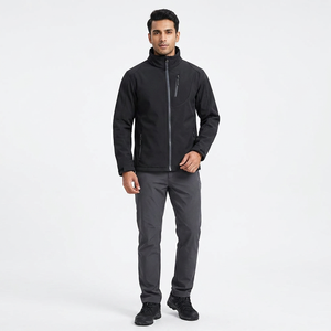 Premium Quality Lightweight Men's <b>Canvas</b> Softshell Jackets with Stand Collar Custom Design Autumn Coated Wholesale Price - Product Image 1