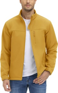 Vente en gros OEM Veste softshell matelassée légère et élégante pour hommes, imperméable, col montant, vêtements d'extérieur ergonomiques - Product Image 2