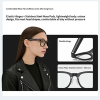 Boîtier de charge pour lunettes intelligentes X01 avec algorithme de gyroscope six axes et technologie anti-tremblement pour appels, assistant vocal et lecture de musique