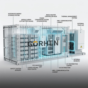 Station d'énergie solaire à batterie au lithium 5 kWh 1 MWh, conteneur de 20 pieds, système de stockage d'énergie commercial utilisé pour les usines - Product Image 3