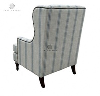 Canapé une place en tissu contemporain de forme traditionnelle, fauteuils pour salon et hôtel, fabriqué en Chine, modèle CA111025