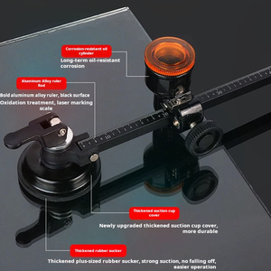Cutter à verre professionnel de haute qualité en alliage d'aluminium, outil durable pour une découpe précise - Product Image 6