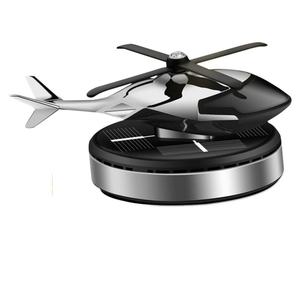 Diffuseur d'air pour voiture en forme d'hélicoptère, modèle d'avion à énergie solaire, décoration de la console centrale, parfum automobile - Product Image 1