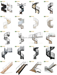 Escalera de <span class=keywords><strong>Caracol</strong></span> Estilo Victoriano DF, Escalera de Metal y Madera de Alta Calidad para Exteriores, Escalera de <span class=keywords><strong>Caracol</strong></span> para Casa Dúplex - Product Image 2