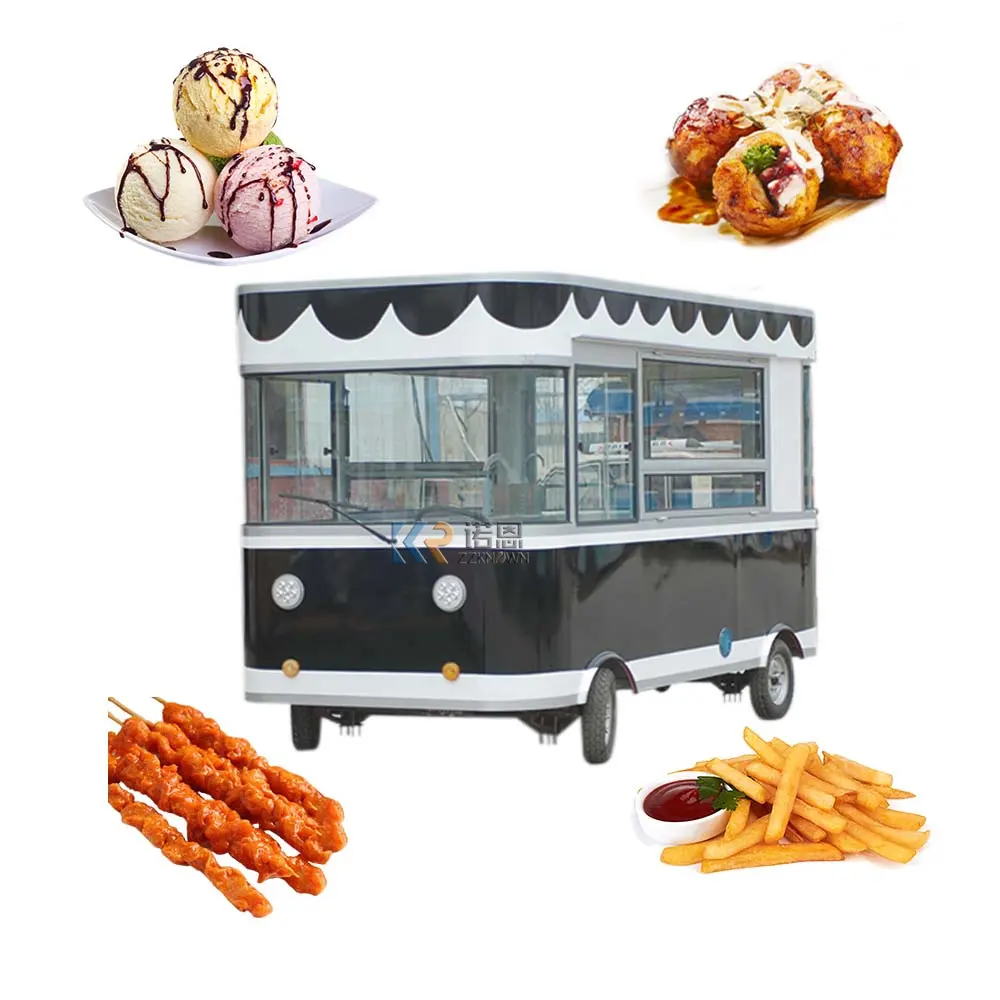 2024 DOT VIN CE Supported Street Food Truck a la venta Carro de café eléctrico Cocina Mini coche móvil eléctrico