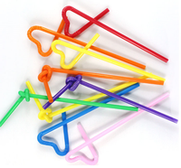 Chine Paille à boire flexible dégradable en PLA de qualité alimentaire colorée 6mm 8mm 10mm 12mm pailles de fête pour boissons et thé à bulles