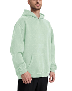 Sweat à capuche pour homme en coton de haute qualité, style streetwear, grande taille, faible MOQ, sans cordon de serrage, décontracté, nouveau - Product Image 4