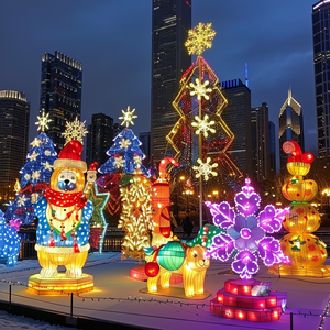 Linterna de dragón chino tradicional, linterna de Festival de Primavera a gran escala, luz de punto escénico, diseño de exposición, luces de colores - Product Image 3