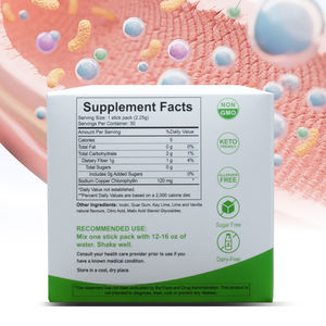 Poudre de chlorophylle de qualité supérieure Chlorophylline de cuivre de sodium Végétalien Non OGM Superaliment en poudre Saveur naturelle de menthe - Product Image 2