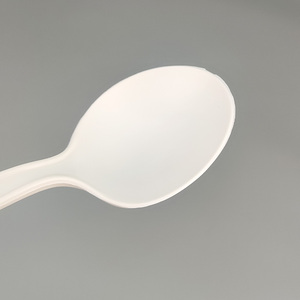 Cuillère en amidon de maïs, <span class=keywords><strong>vaisselle</strong></span> biodégradable, ustensile écologique pour les plats à emporter, le café, les desserts, les restaurants - Product Image 2