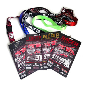 カスタマイズされたプリント高品質イベントバッジバックステージアクセスバッジVipパスバッジストラップ付き - Product Image 1