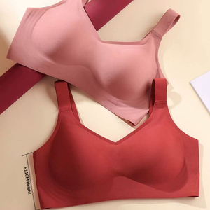 Soutien-gorge <span class=keywords><strong>de</strong></span> <span class=keywords><strong>sport</strong></span> sans fil push-up sans couture, style fin, pour forte poitrine, minimiseur, dos convertible, lissage latéral, anti-affaissement, vente en gros - Product Image 4