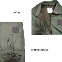 Veste de pilote américaine OEM personnalisée Nomex CWU 45P, veste de pilote Ma2 FR en aramide ignifuge, veste de vol A2 de la Force aérienne américaine