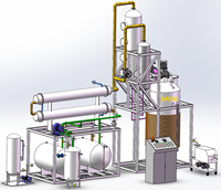 Meilleure machine de recyclage d'huile moteur usagée, distillation à haute température pour produire du diesel de haute qualité à 90%