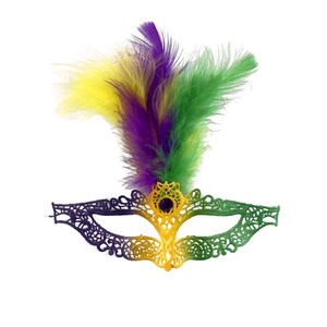 Máscara <span class=keywords><strong>de</strong></span> Encaje con Plumas <span class=keywords><strong>de</strong></span> Pavo Real para Disfraces, Unisex, Ideal para Fiestas, Bailes, Carnaval y Juegos <span class=keywords><strong>de</strong></span> Rol - Product Image 6
