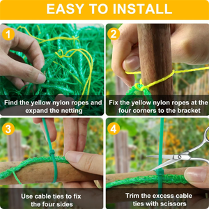 Garden Plant <strong>Support</strong> <strong>Net</strong> Climbing Frame Mesh Trellis <strong>Net</strong> for Beans1.8 m X 3.6m 10CM Hole Size Flower <strong>Scrog</strong> Mesh - Product Image 5