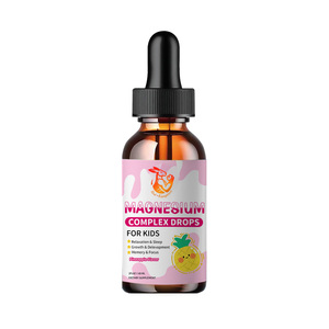 Certified Natural Sugar Free Magnesium Complex <b>Liquid</b> Drops with Vitamin C L-Theanine Dietary Supplement <b>Liquid</b> Drops for Kids - Product Image 1
