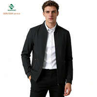 Blouson Bomber Décontracté en Toile pour Homme de Haute Qualité, Col Rabattu Zippé, Coupe-Vent Respirant, Printemps Automne, Motif Lettres Standard sur le Devant