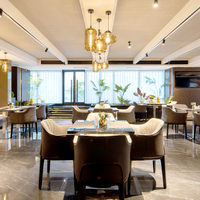 JEILI Muebles de Cafetería Personalizados, Diseño de Cafetera, Muebles de Restaurante, Juego de Mesa y Sillas de Mármol