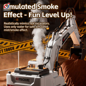 <span class=keywords><strong>Jouet</strong></span> d'excavatrice RC en alliage Chengji, simulation, 12 fonctions de pulvérisation, lumière et musique, jaune, télécommande, excavatrice sur chenilles - Product Image 3
