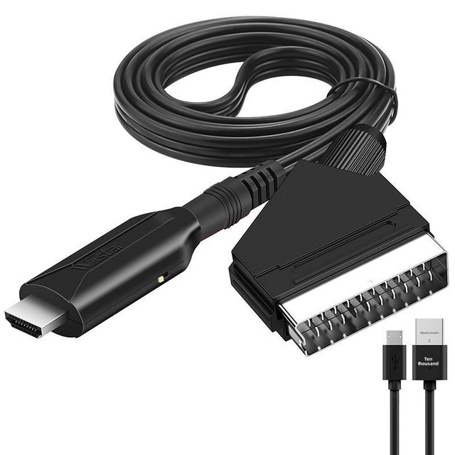 Scart HDMI Cable 720P 1080P Video DVD Player TV Scart Male to HDMI Female Converter Adapter Cable Kablo Kabel