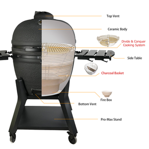 Parrilla de Jardín AUPLEX, <span class=keywords><strong>Asador</strong></span> de Carbón de 27 Pulgadas, Estilo Premium de Lujo, Parrilla Kamado Joe de Cerámica <span class=keywords><strong>para</strong></span> Exteriores - Product Image 3