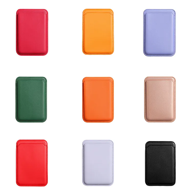 Card Wallet Function Magnetic Suction Card Bag Back Stick Sleeve Fiber Grain Phone Protective Sleeve For Iphone 14 Series