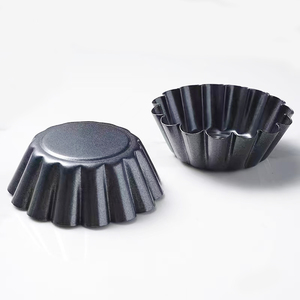 Cupcake Muffin Pie <span class=keywords><strong>Molde</strong></span> Reutilizable Pudín Hojalata Herramienta para hornear <span class=keywords><strong>Molde</strong></span> <span class=keywords><strong>de</strong></span> tarta <span class=keywords><strong>de</strong></span> huevo <span class=keywords><strong>de</strong></span> acero al carbono no pegajoso - Product Image 5