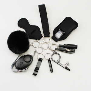 Lot de 10 porte-clés de sécurité, ensemble complet, porte-clés de défense personnelle avec alarme personnelle, pendentif de protection, accessoires pour femmes et filles - Product Image 4