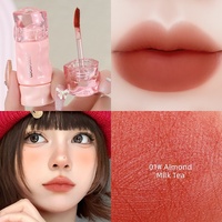 Gloss à lèvres liquide vegan mat velours, imperméable, permanent, anti-transfert, avec logo personnalisé