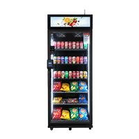Máquina Expendedora de Snacks y Bebidas con Pantalla Táctil Personalizada para Exteriores, Enfriador Inteligente, Máquina Expendedora Combinada Inteligente con IA