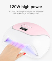 Lampe à ongles UV/LED professionnelle à double lumière avec écran tactile et capteur, machine de séchage rapide pour vernis gel pour salon à domicile