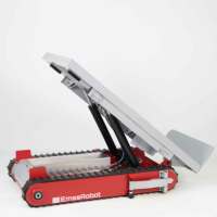 Chariot de manutention motorisé pliable EmssRobot-Titan Lifter pour le déplacement de racks de serveurs, chariot de courses OEM
