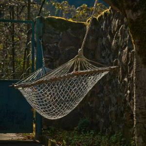 <span class=keywords><strong>Hamac</strong></span> portable personnalisé à rayures tissées avec pompon, balançoire de camping en plein air, <span class=keywords><strong>hamac</strong></span> pliable pour l'extérieur - Product Image 2